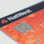 Detailed image of a NatWest credit card emphasizing the chip and card details.